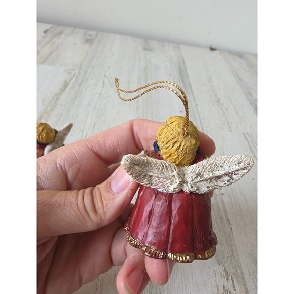 Helge ? Angel ornament cherub accordion Xmas tree set - Picture 9 of 11